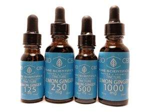 Pure Scientifics - CBD Isolate Tincture - Lemon Ginger 