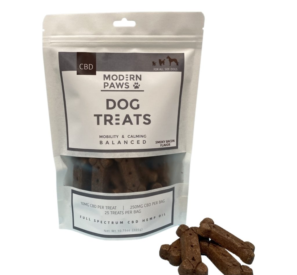 Modern Paws Pet Treats Bacon 250MG Shop CBD Now